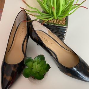 Talbots women's size 7 heels! Leopard patent